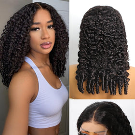 Coliki Burmese curly wig 22-inch closure ready for daily wear