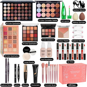 Coliusa 40-color eyeshadow palette for versatile day-to-night looks