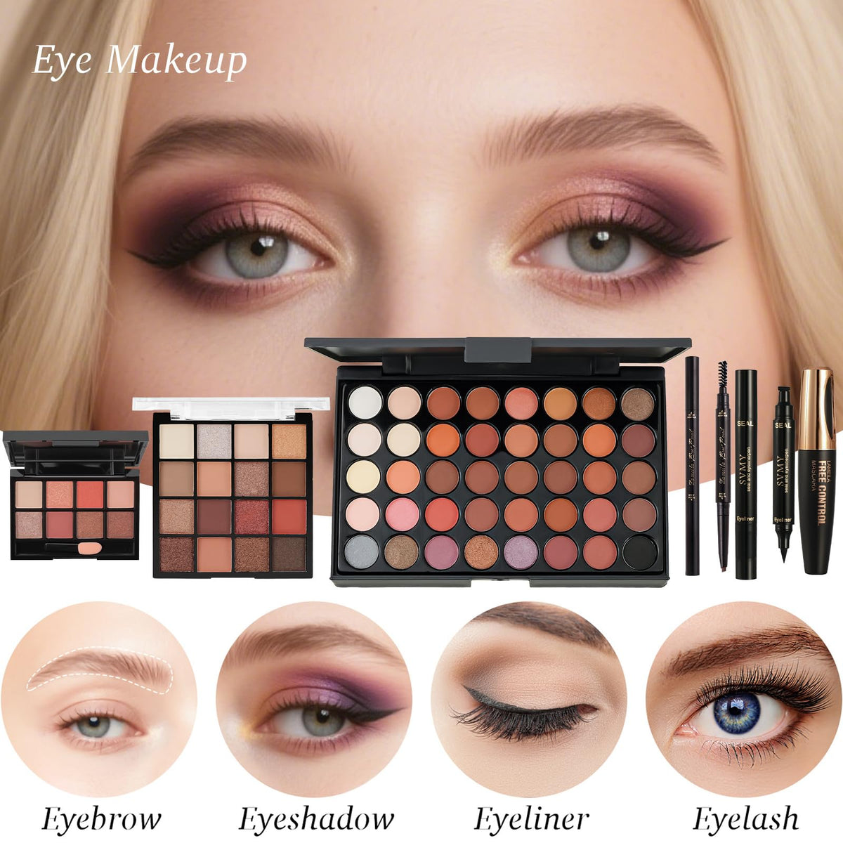 Coliusa lip gloss and gel lipstick with mascara for defined lips