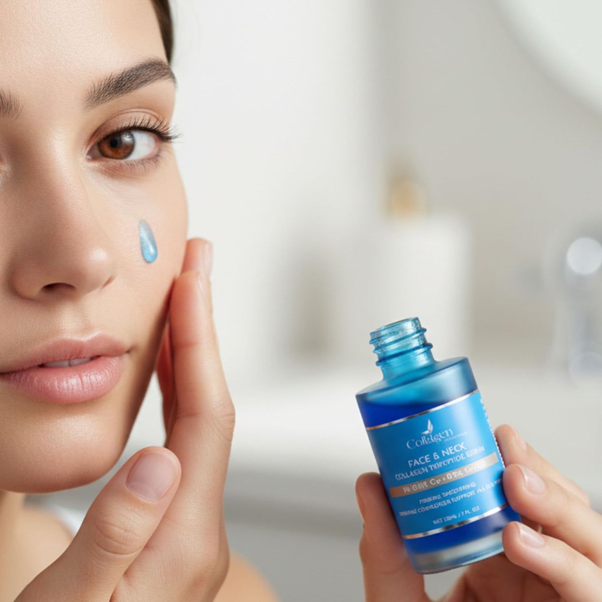 Collagen Tripeptides amber glass bottle protects formula from light exposure