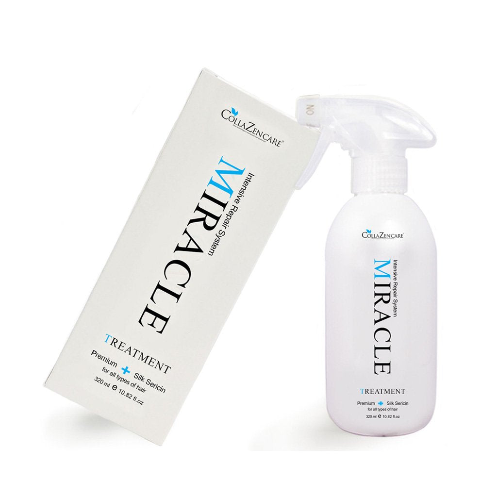 CollaZen Care Miracle Treatment sericin bottle for smooth, detangled hair