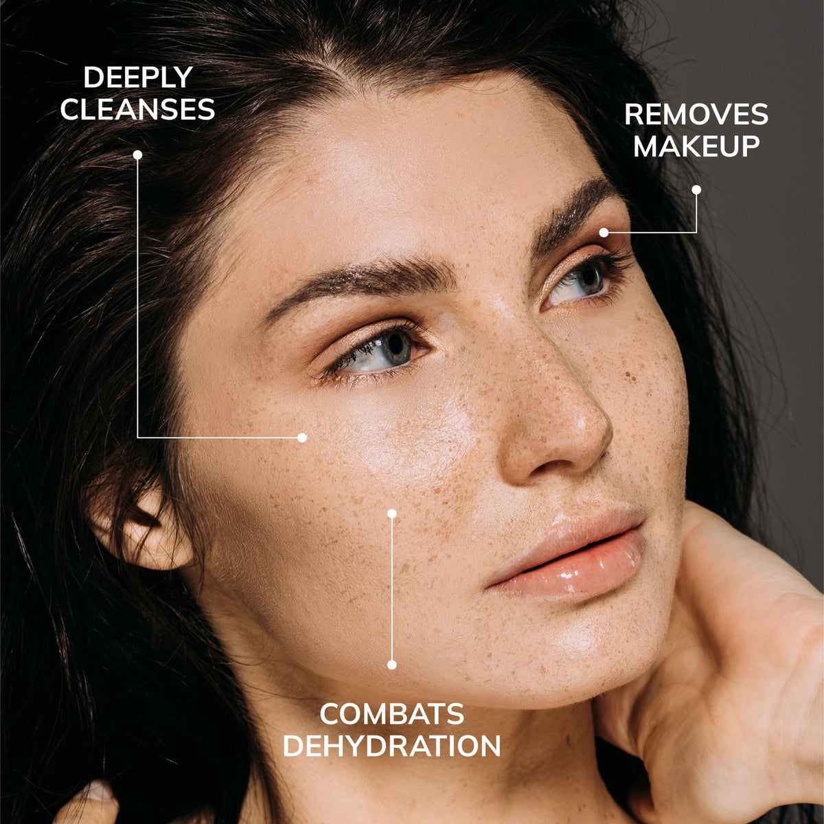 COLLEEN ROTHSCHILD balm-to-oil transition on hand shows silky texture and gentle cleansing.