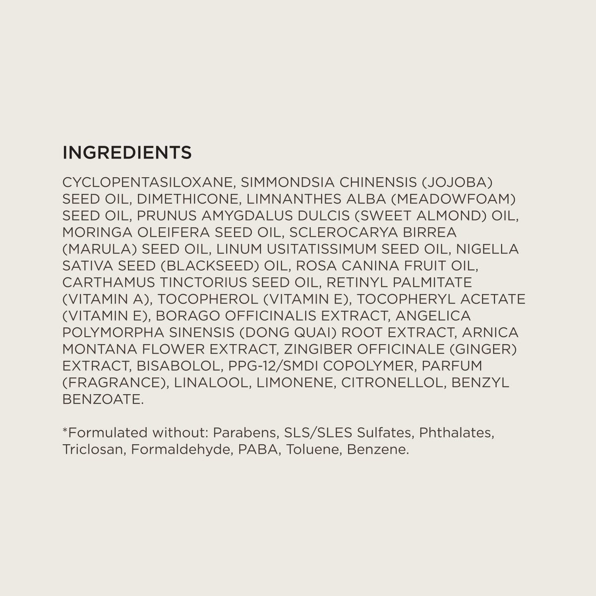 COLLEEN ROTHSCHILD Face Oil N°9 non-comedogenic formula supports smooth skin