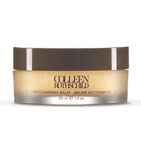 COLLEEN ROTHSCHILD Mini Radiant Cleansing Balm tube demonstrates makeup removal with a soft, luminous finish.