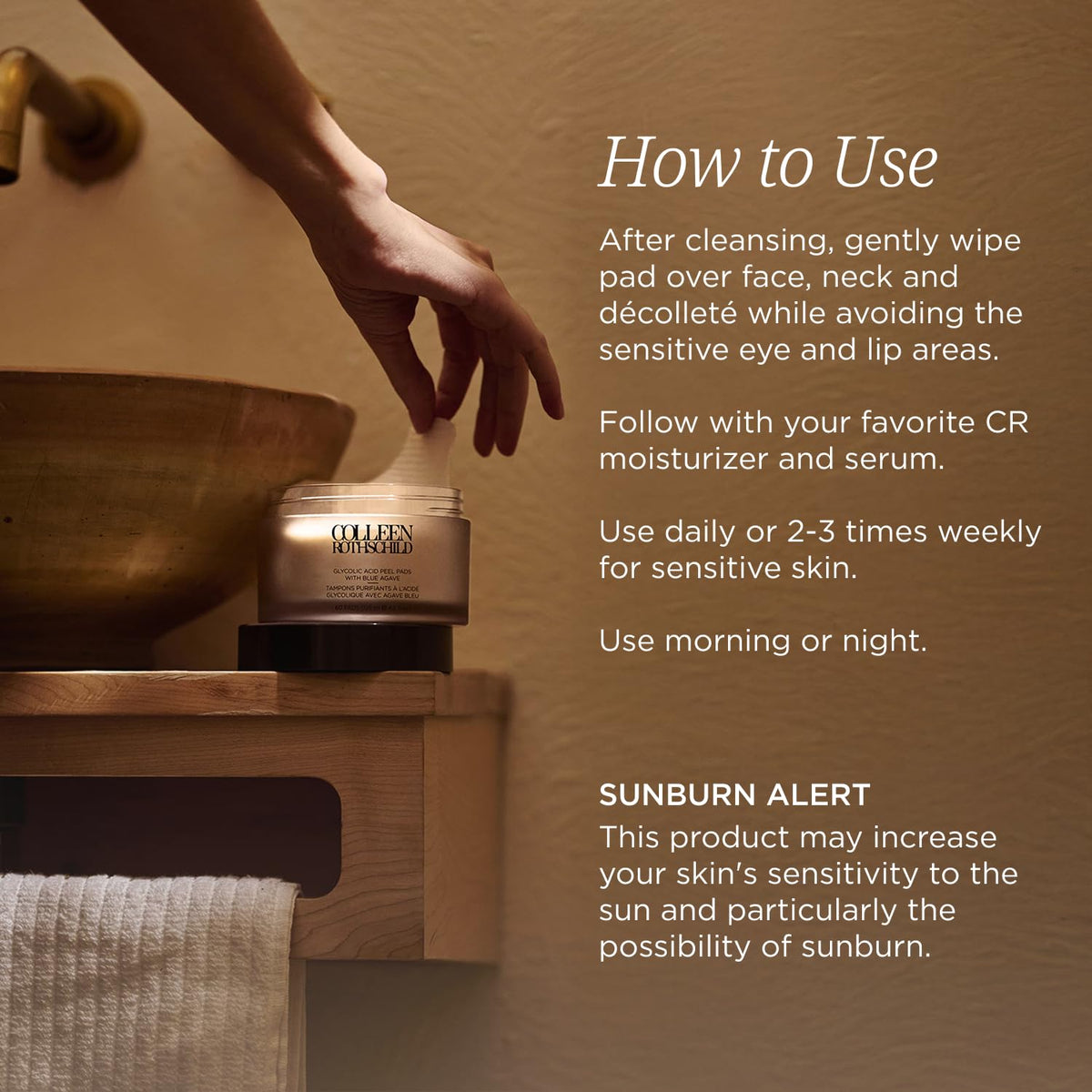 COLLEEN ROTHSCHILD Niacinamide promotes balanced hydration after use.