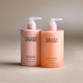 Colleen Rothschild Quench & Shine on glossy, smooth-looking hair.