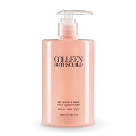 COLLEEN ROTHSCHILD Replenish & Shine bottle pour, showcasing lightweight daily nourishment.