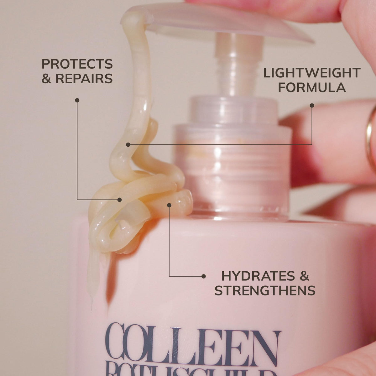 COLLEEN ROTHSCHILD Replenish & Shine texture swatch reveals silky, non-greasy finish.