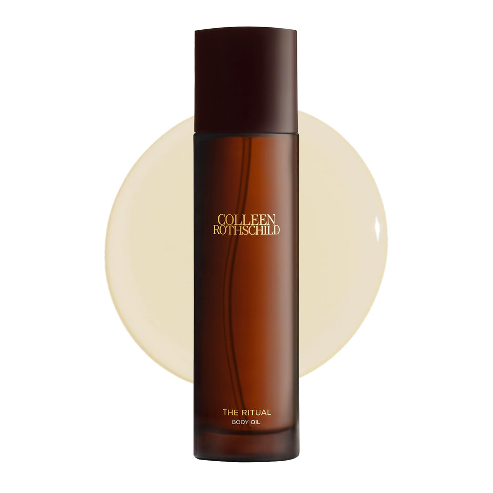 Colleen Rothschild The Ritual Body Oil bottle closeup for luxurious hydration