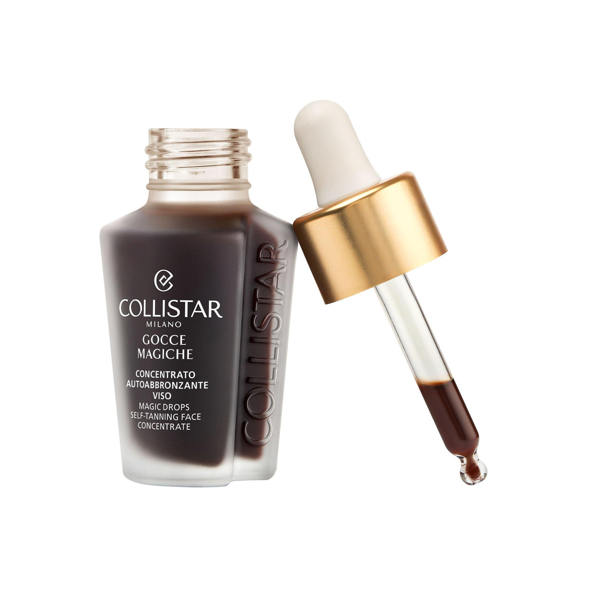Collistar Magic Drops texture close-up highlights silky formula and rich hydration.