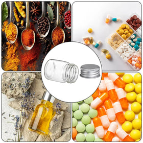 Coloch crystal-clear glass body emphasizes contents visibility and organization.