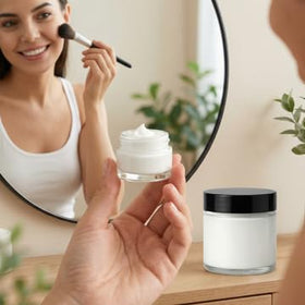 Coloch clear glass jar suitable for cosmetics samples
