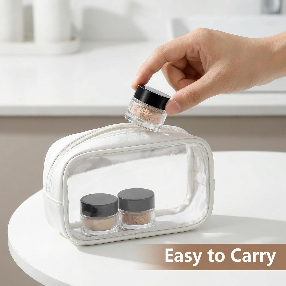 Coloch travel-friendly 10ml glass jar in a pack