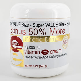 Colonial Dames Vitamin E Cream for dry skin delivers rich moisture and softness