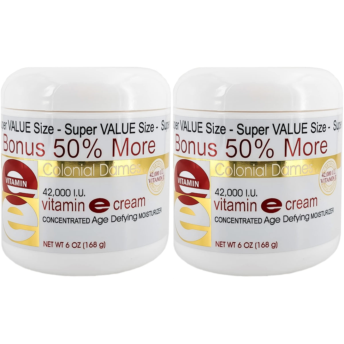 Colonial Dames Vitamin E Cream for night care nourishes and seals moisture overnight