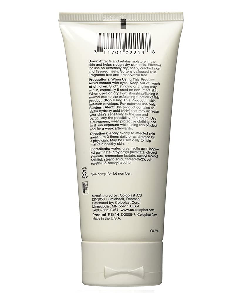 Coloplast Sween Attract-Tain cream texture for daily application and softening cracked heels.