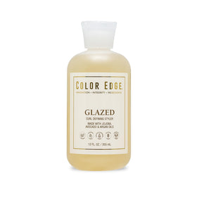 Color Edge Glazed Curl Defining Styler bottle pour for easy dispensing and shine.