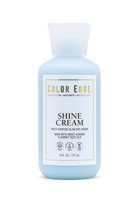 Color Edge Shine Cream Detangler bottle front showing sleek packaging for easy styling.