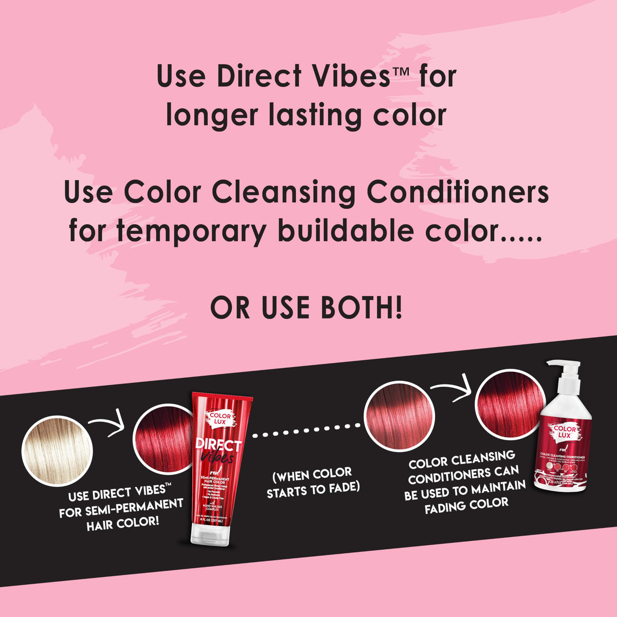 Color Lux Direct Vibes Bond Builder close-up underscores cuticle sealing.