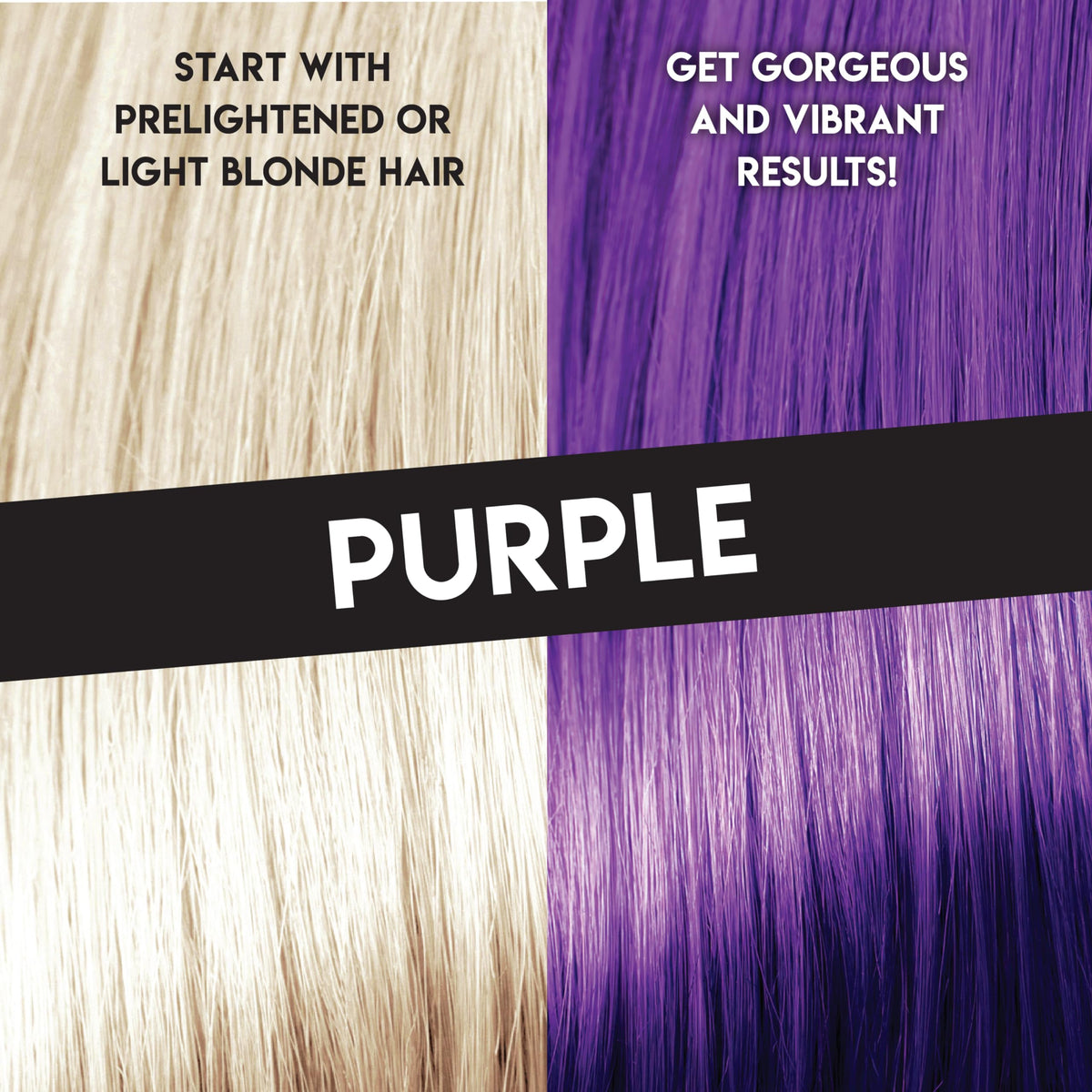 Color Lux Direct Vibes Purple color swatches preview a bold, lasting shade.