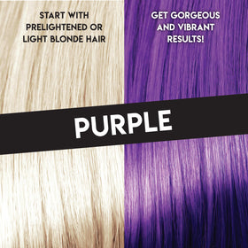 Color Lux Direct Vibes Purple color swatches preview a bold, lasting shade.