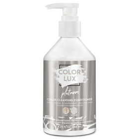 Color Lux Platinum color depositing conditioner bottle delivering rich platinum tones.