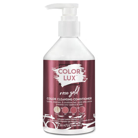 Color Lux Rose Gold bottle with shimmering color deposit for vibrant results