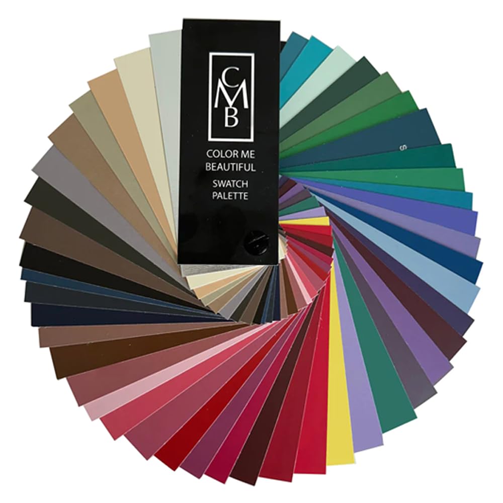 Color Me Beautiful summer color fan swatch chips simplify outfit matching.