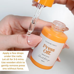 Color Me Carole Press Off serum dropper enables precise, mess-free application.