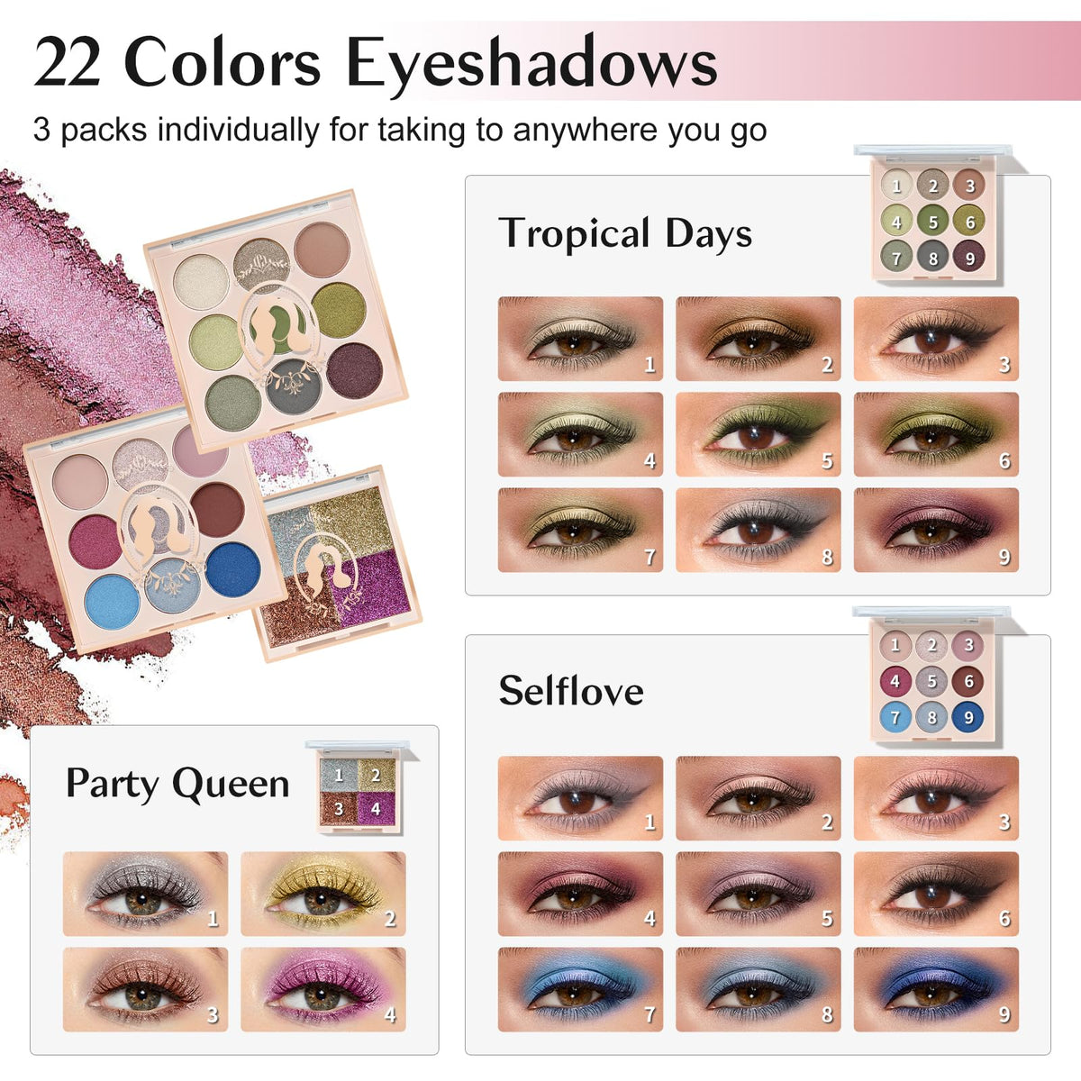 Color Nymph 2-color highlighter palette for a gentle glow