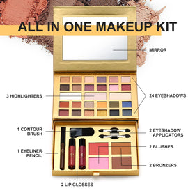 Color Nymph 24-eyeshadow compact offers matte and shimmer shades for versatile day-to-night looks.