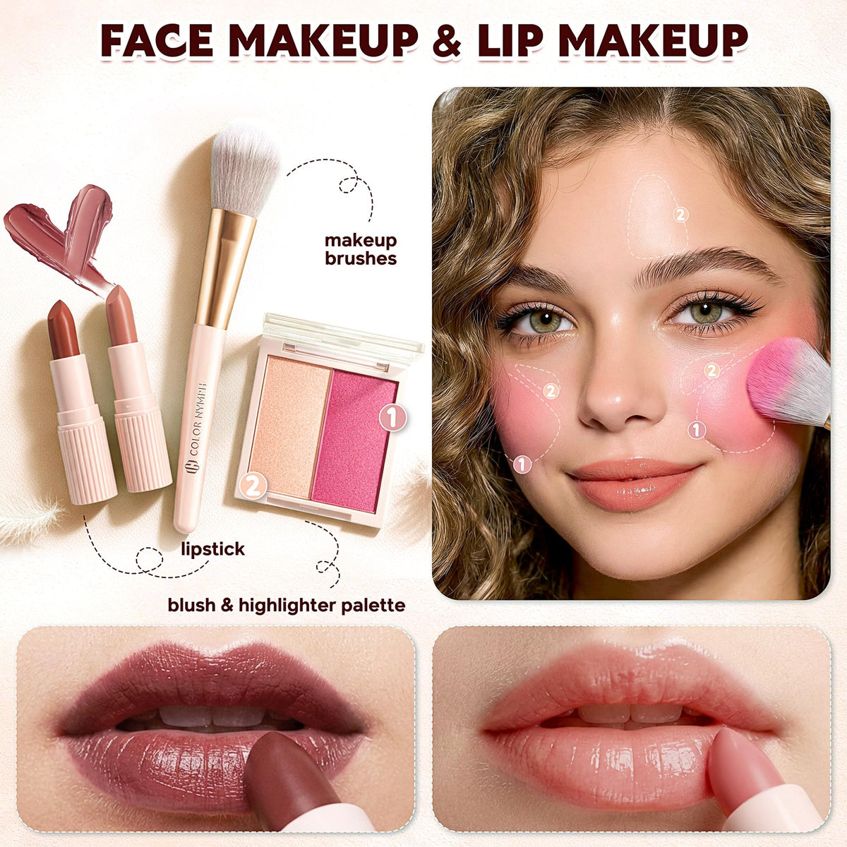 Color Nymph mascara for defined lashes and quick touch-ups.