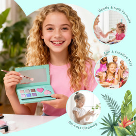 Color Nymph beginner-friendly makeup kit highlighting easy application for young artists.