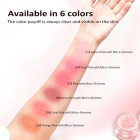 Hydration-friendly Hyaluronic Acid and Vitamin E in Color Nymph Berry Pink 04.