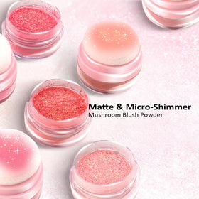 Mushroom puff on Color Nymph Berry Pink 04 for easy application.