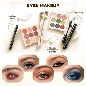 Color Nymph blush highlighter palette offers soft tones to brighten cheeks.