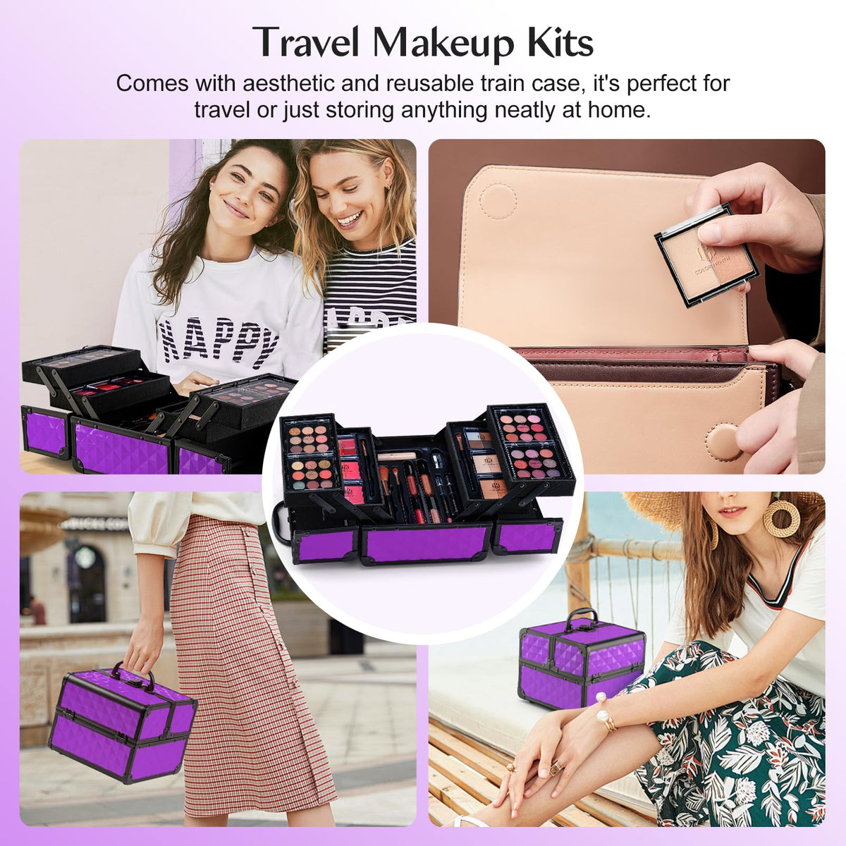 Color Nymph eyebrow powder and brush set for quick shaping