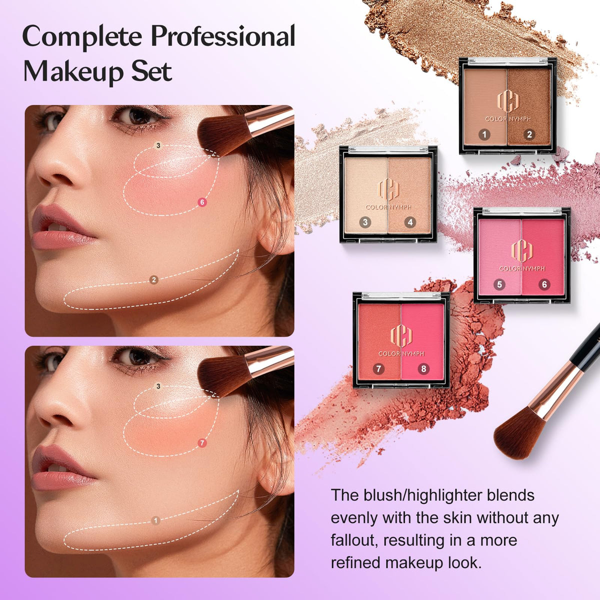 Color Nymph eyeshadow palette collection with rich pigments and blendable formula