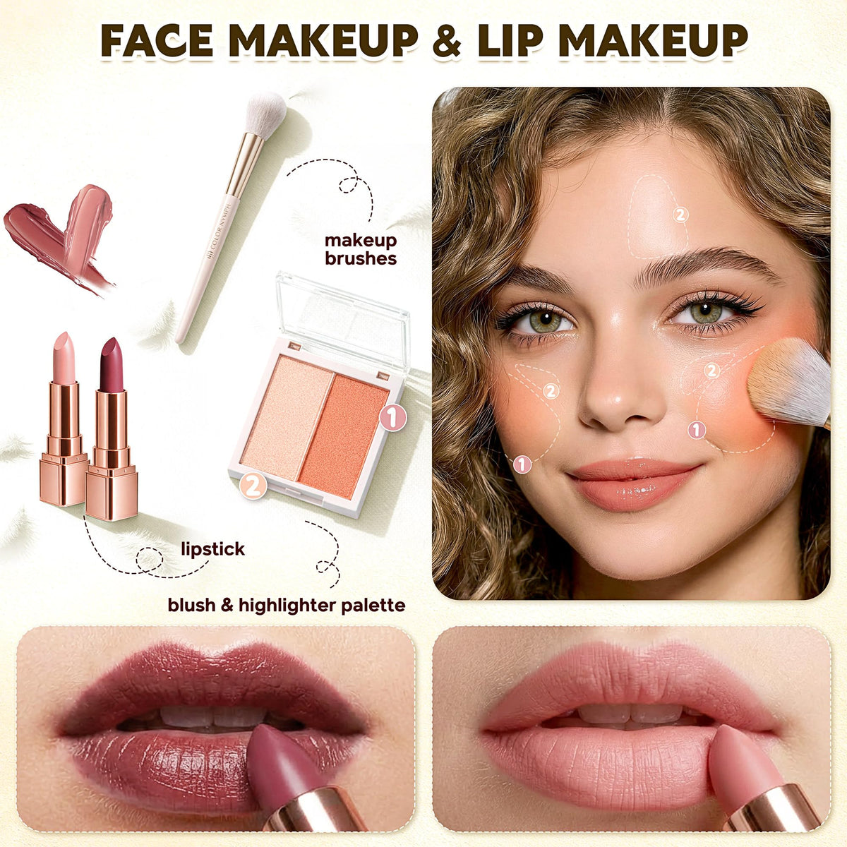 Color Nymph lipstick duo provides creamy finishes for versatile lip color.