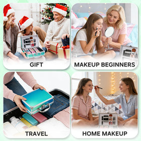 Color Nymph makeup brushes ensure smooth application across the face