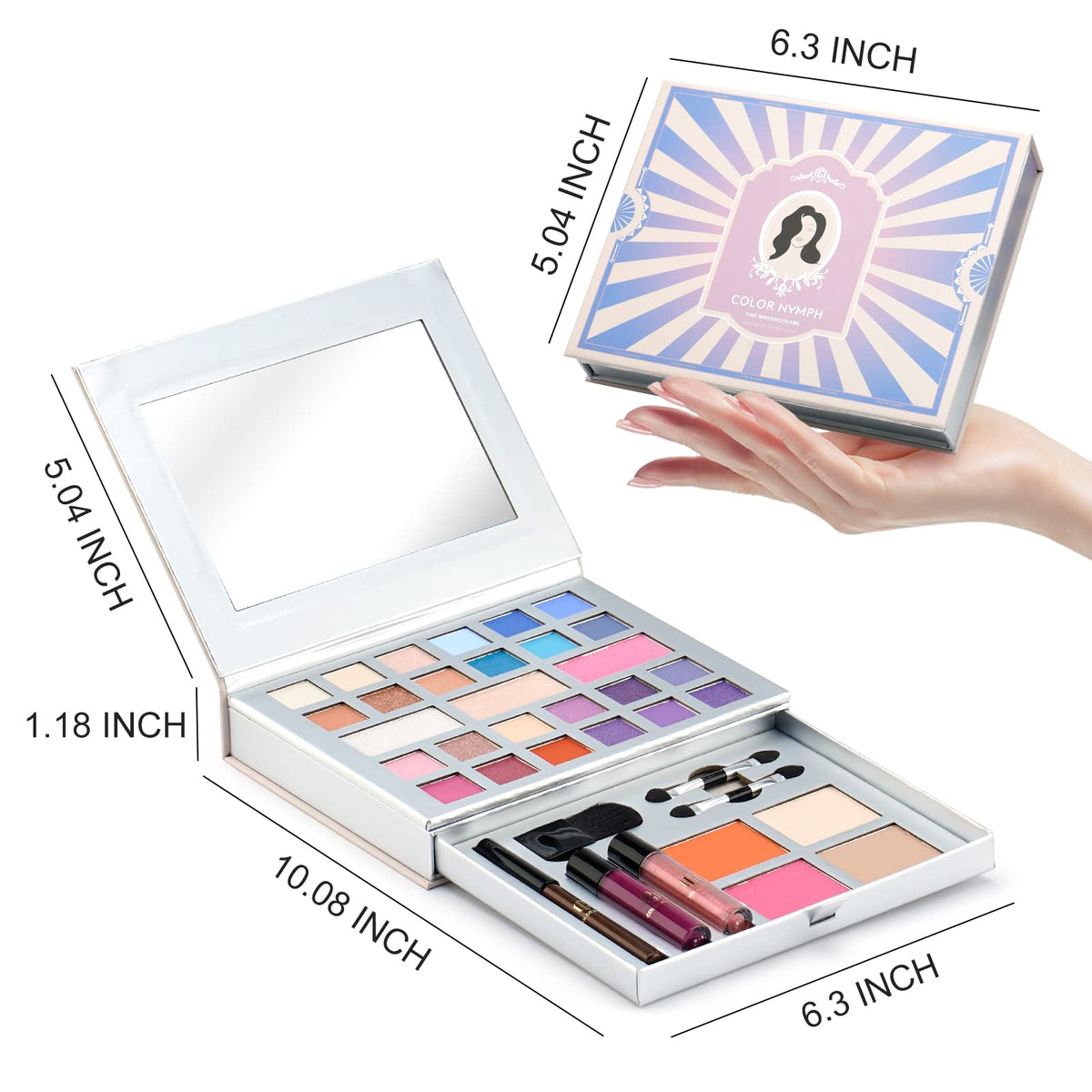 Color Nymph contouring brush helps sculpt natural dimension.