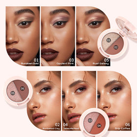 Color Nymph neutral colors eyeshadow with matte and shimmer finishes for versatile makeup.