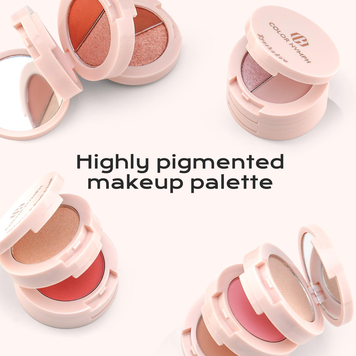 Color Nymph shimmer pigments close-up showing luminous highlights.