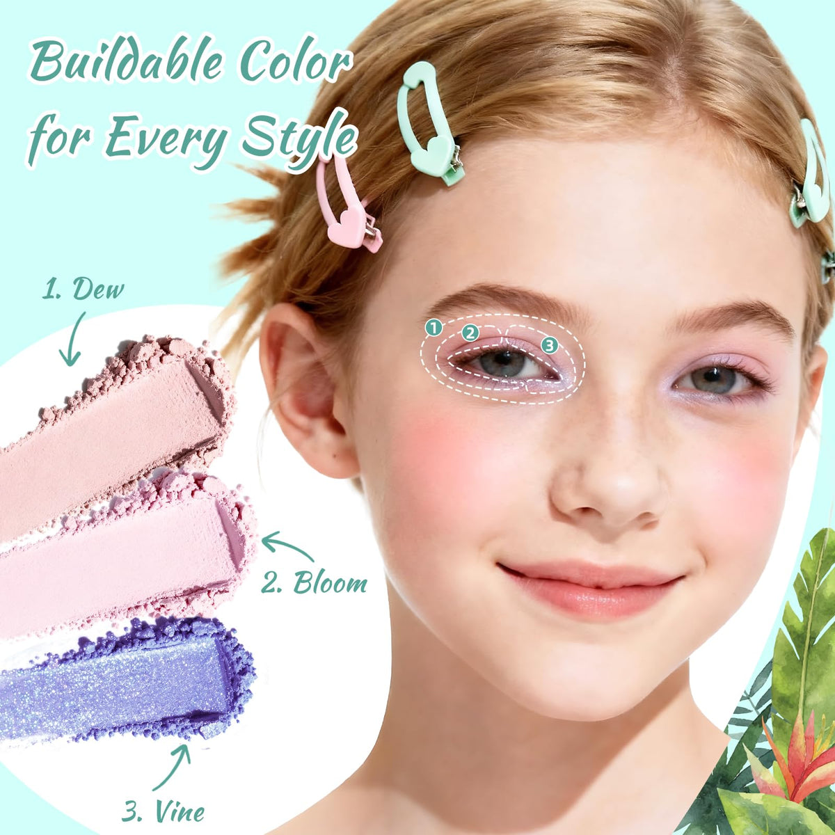 Color Nymph ultra-fine powders deliver smooth blends with minimal effort.