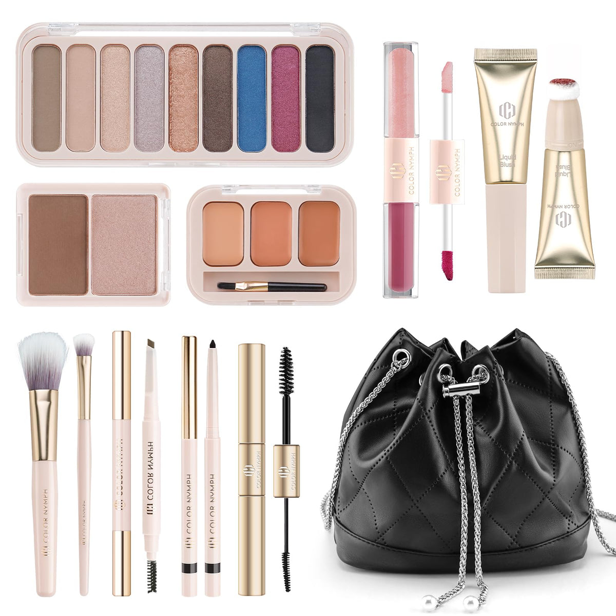 Color Nymph Teens Makeup Kit bag for easy on-the-go touch-ups.