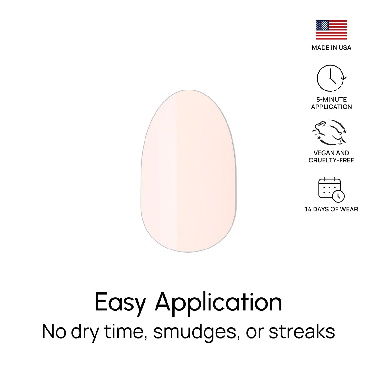 Double-ended Ballet Blush strips provide precise application