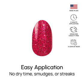 Color Street Cherry on Top on-the-go manicure strips for quick touch-ups anywhere.