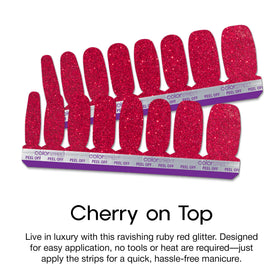 Color Street Cherry on Top quick, mess-free application with no tools or dry time required.