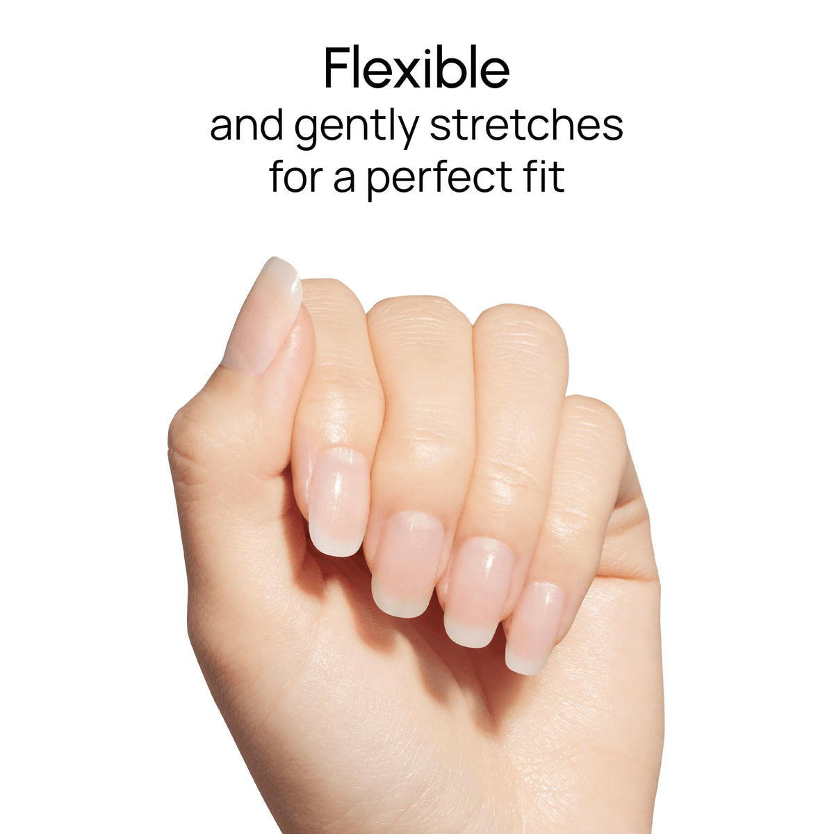 Close-up of nails with high-gloss finish from Clear as Day