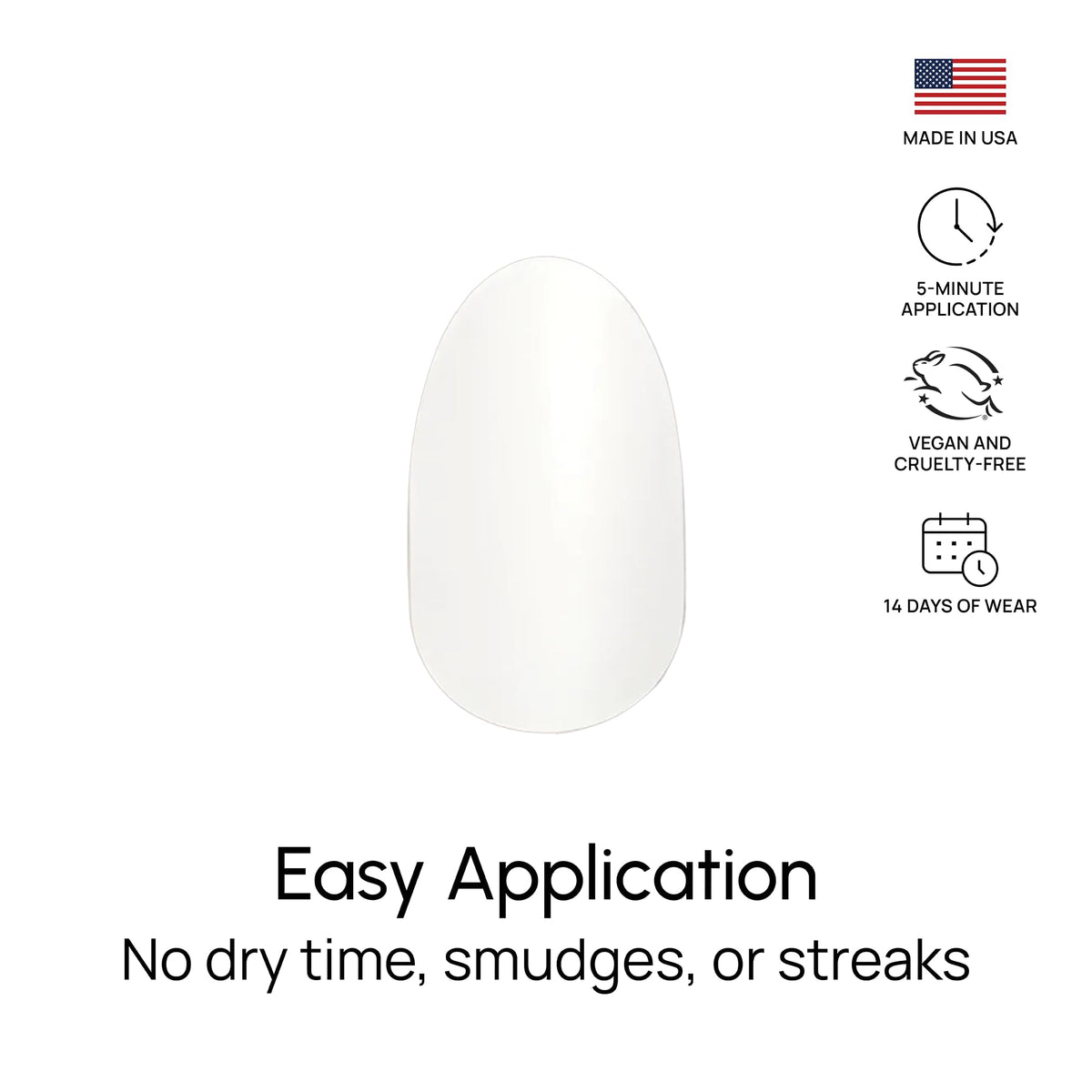 No drying time required with Color Street Clear as Day strips
